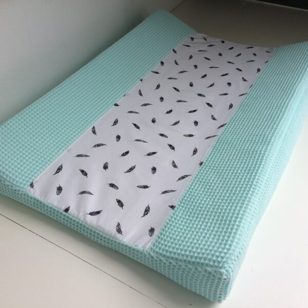Aankleedkussenhoes veren mintgroen / aqua - Afbeelding 2