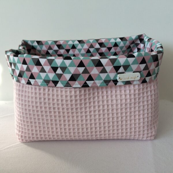 Commodemandje triangel mint mauve lichtroze