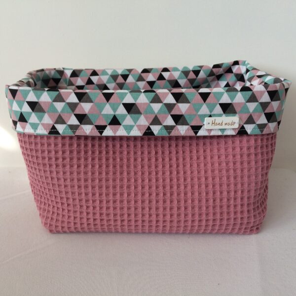 Commodemandje triangel mintgroen mauve