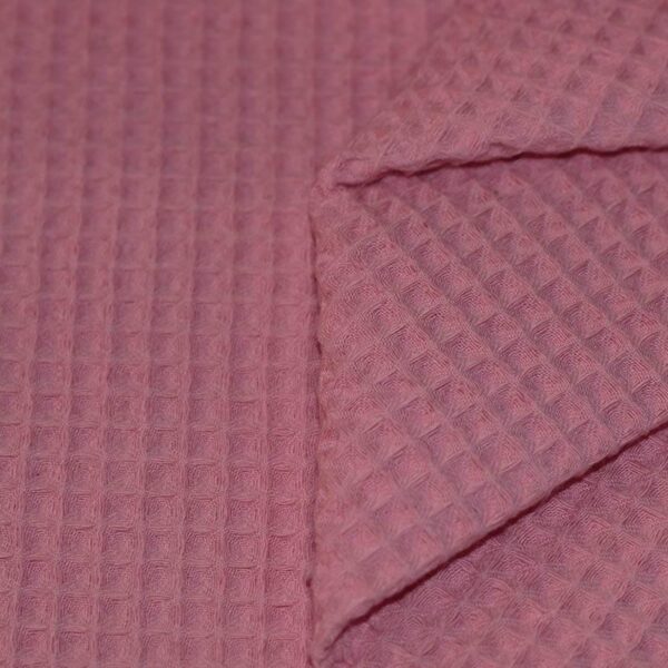 Kussenhoes wafelstof mauve