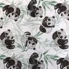 Wit met panda beren detail