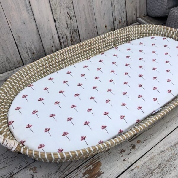 Hoeslaken verschoonmand roze palmbomen - Afbeelding 3