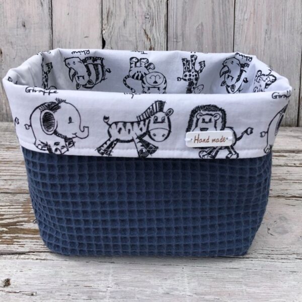 Commodemandje dieren jeans blauw