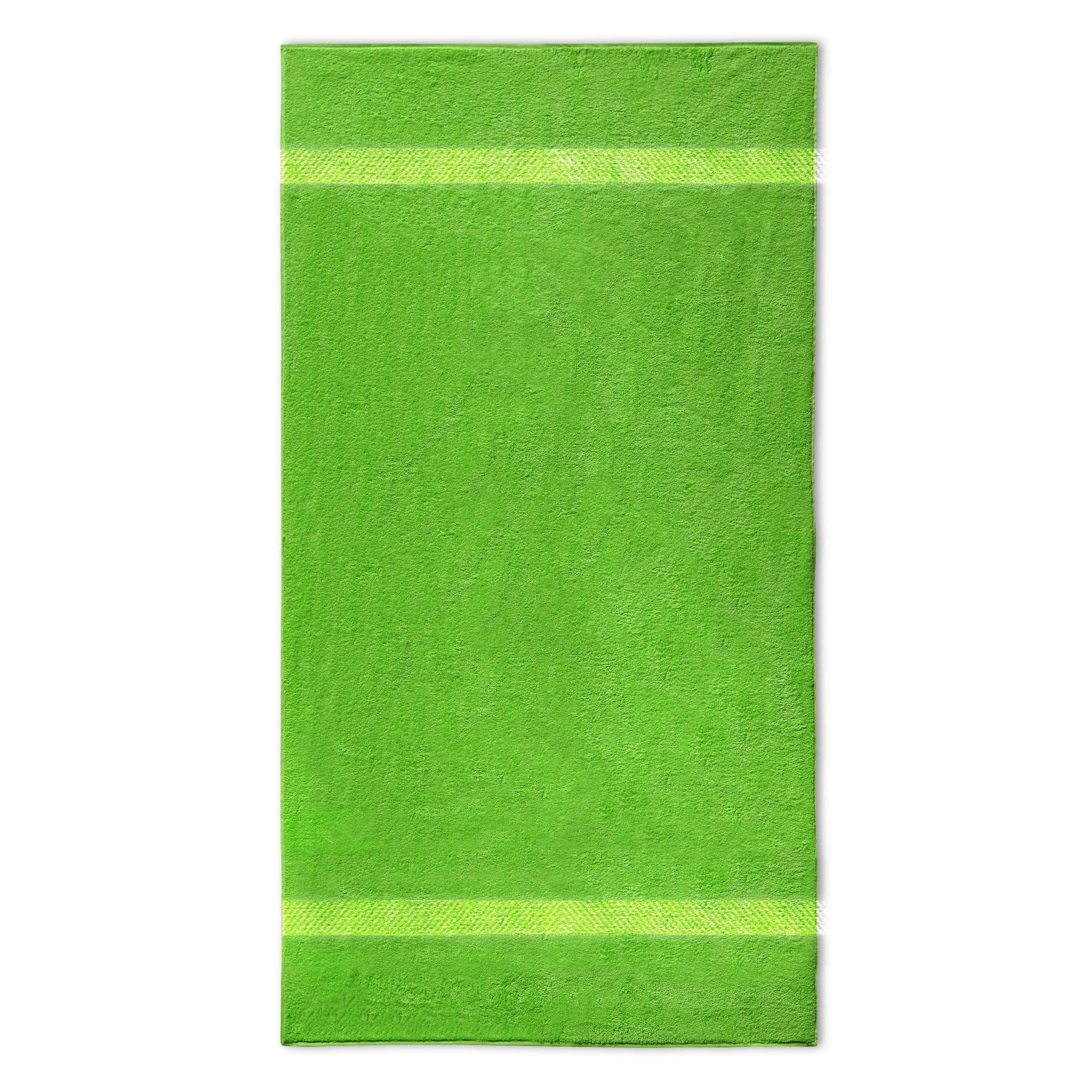 Te Reizen Definitief Handdoek met borduring – 50x100cm – Lime Groen - Lovely Stitches