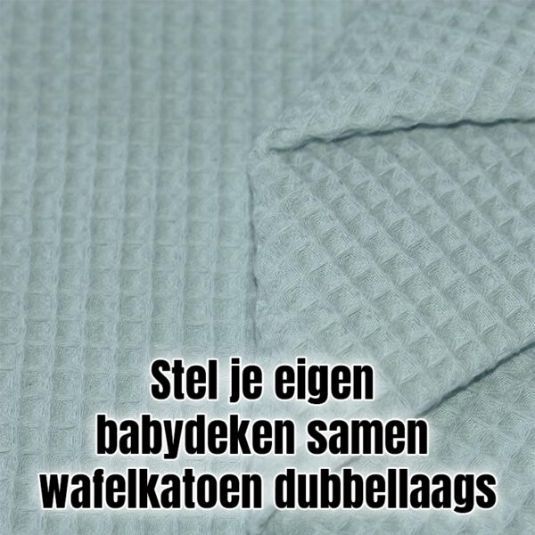 Stel je eigen babydeken samen - wafelkatoen dubbellaags