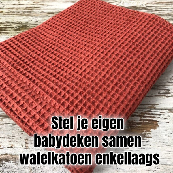 Stel je eigen babydeken samen - wafelkatoen enkellaags