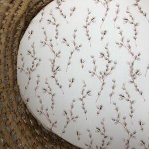 Hoeslaken verschoonmand off white katjes wilgentak vooraanzicht