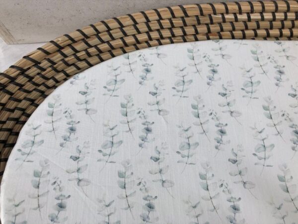 Hoeslaken verschoonmand off white eucalyptus - Afbeelding 3
