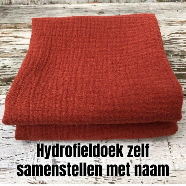 Hydrofieldoek met naam geborduurd - Afbeelding 2