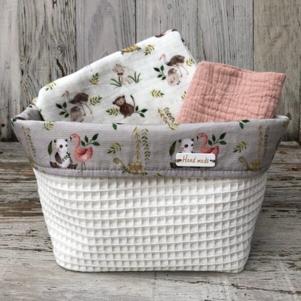 Commodemandje Flamingo Pandaberen Off White - Afbeelding 2
