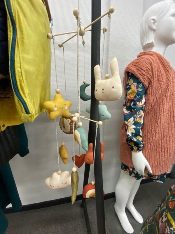 Katoen - Speelkleed met knuffels - Oudgroen - Per paneel - Afbeelding 3