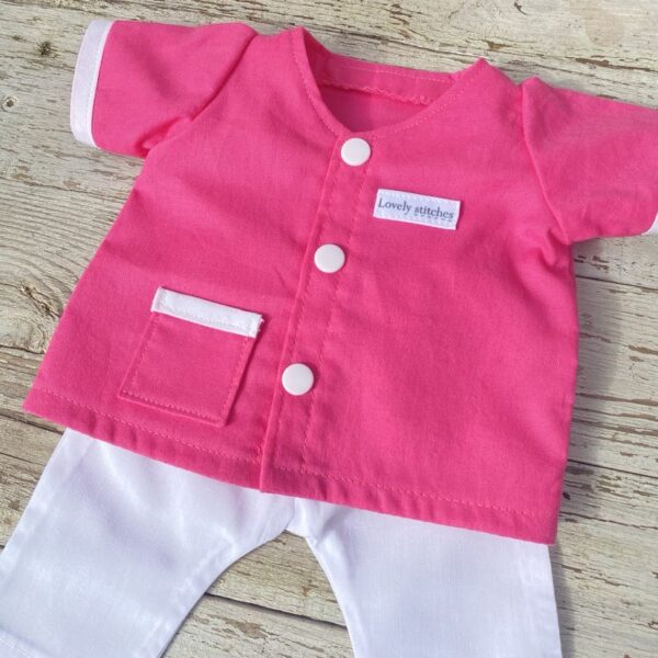 Poppenkleertjes - Verpleegster - Roze - Mt43 - Afbeelding 3