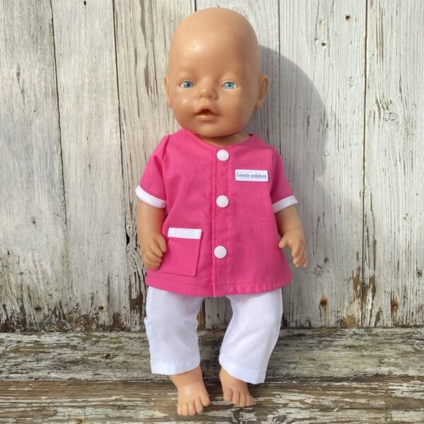 Poppenkleertjes - Verpleegster - Roze - Mt43 - Afbeelding 6