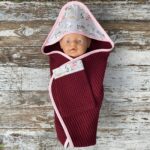 Omslagdoek + Washandje | Poppenkleertjes Maat 43 - detail