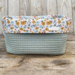 Commodemandje Flower Power Oudgroen - Vooraanzicht