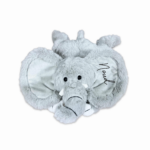 Knuffeltje olifant gepersonaliseerd met naam vooraanzicht