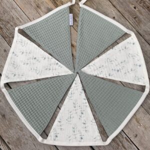 Vlaggenlijn Eucalyptus oudgroen - vooraanzicht