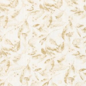 Hydrofieldoek embroidery caramel flowers verschillende formaten - vooraanzicht