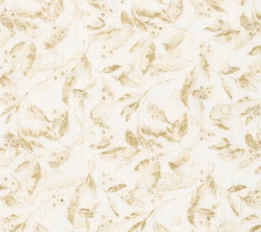 Hydrofieldoek embroidery caramel flowers verschillende formaten - vooraanzicht