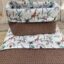 Babydeken Jungle dieren Taupe Wafelstof - In Sfeerbeeld3